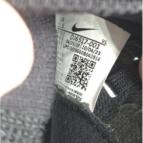 Nike Alpha Huarache NXT Baseball Metal Cleats Black White‎ DJ6517-001 Size 11.5 - Picture 8 of 8